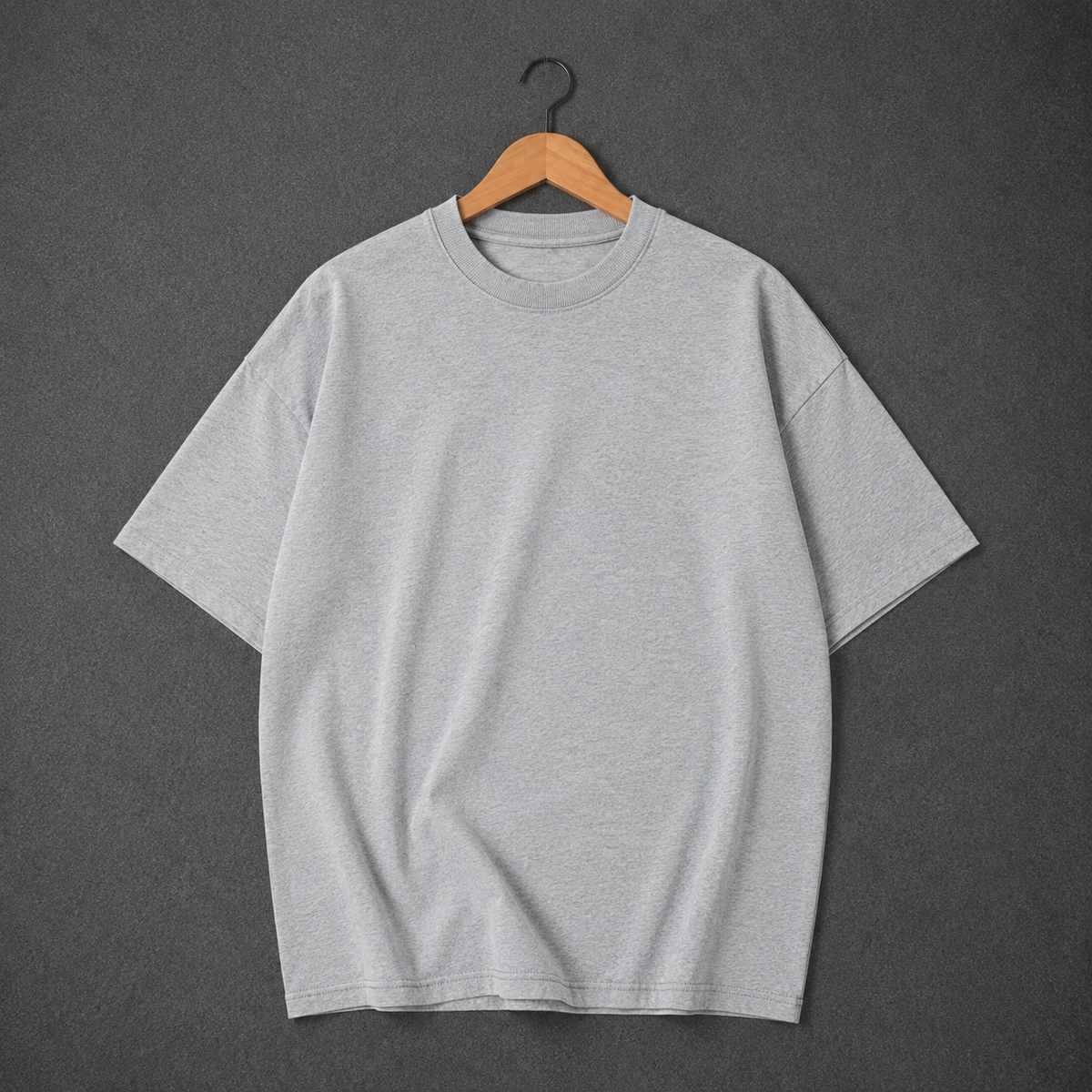 260 GSM UNISEX GREY COTTON OVERSIZED TSHIRT