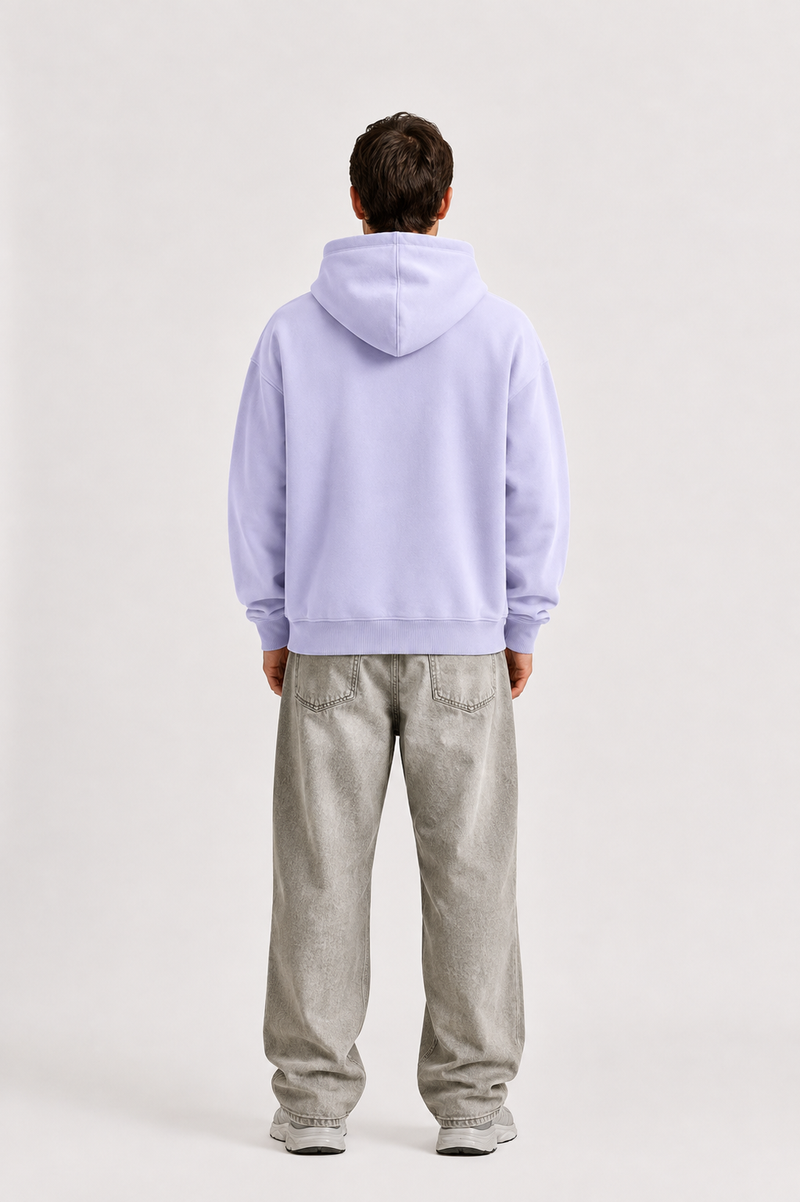 400 GSM LAVENDER PREMIUM UNISEX OVERSIZED HOODIE
