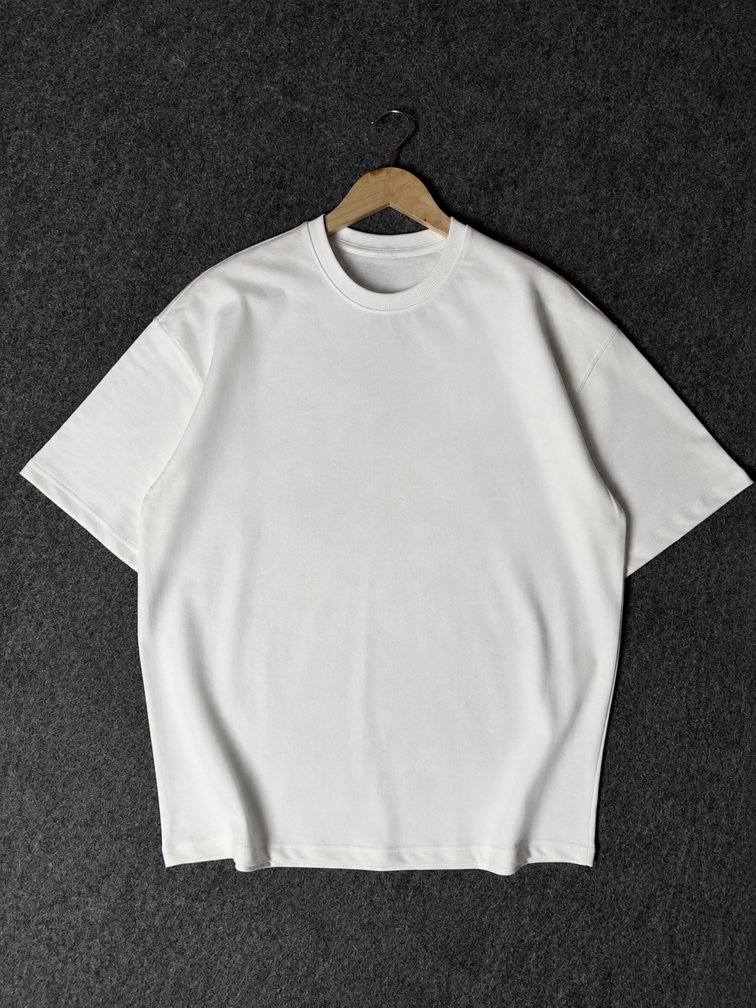 260 GSM UNISEX WHITE COTTON OVERSIZED TSHIRT
