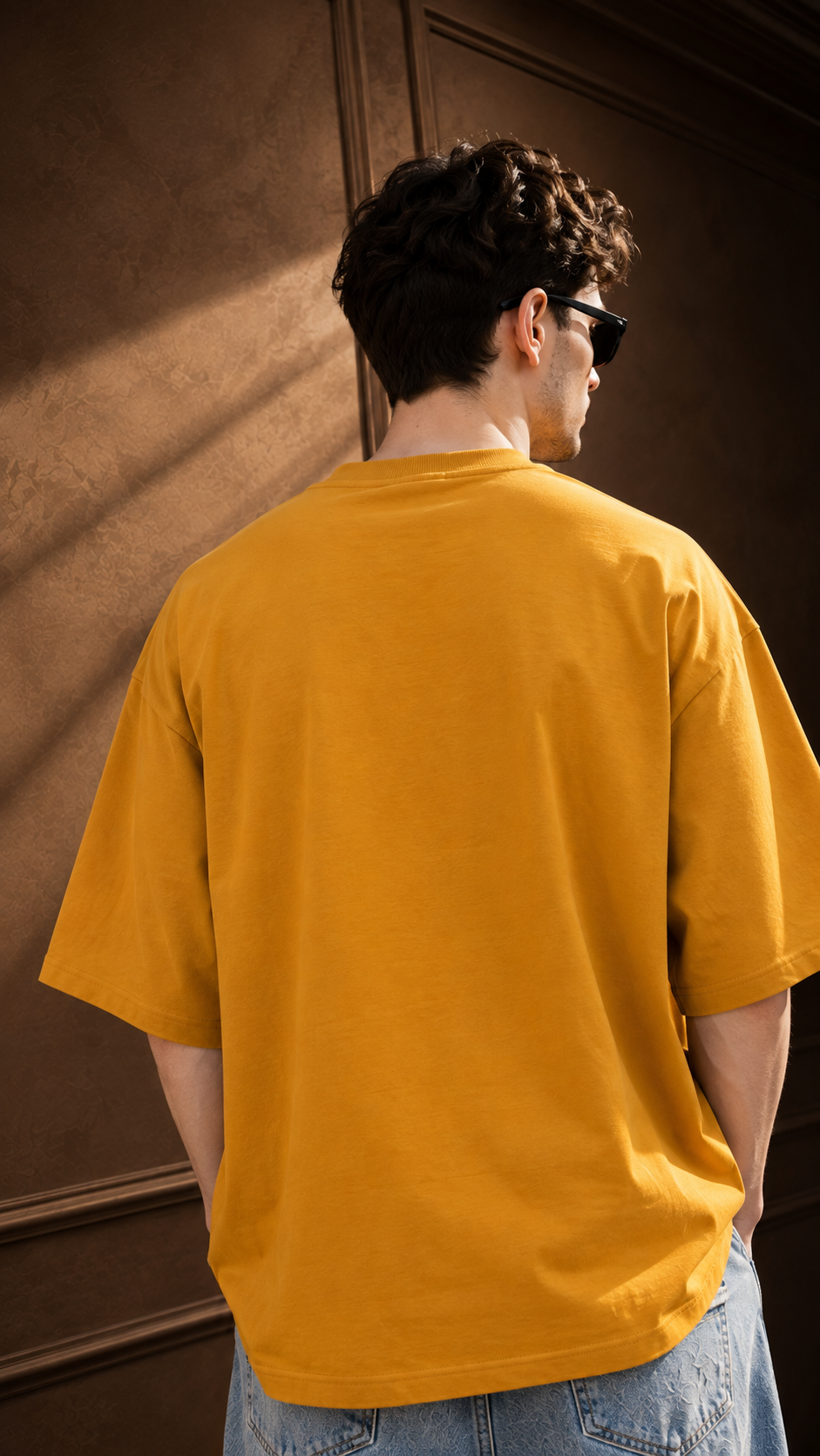 260 GSM UNISEX GOLDEN YELLOW COTTON OVERSIZED TSHIRT