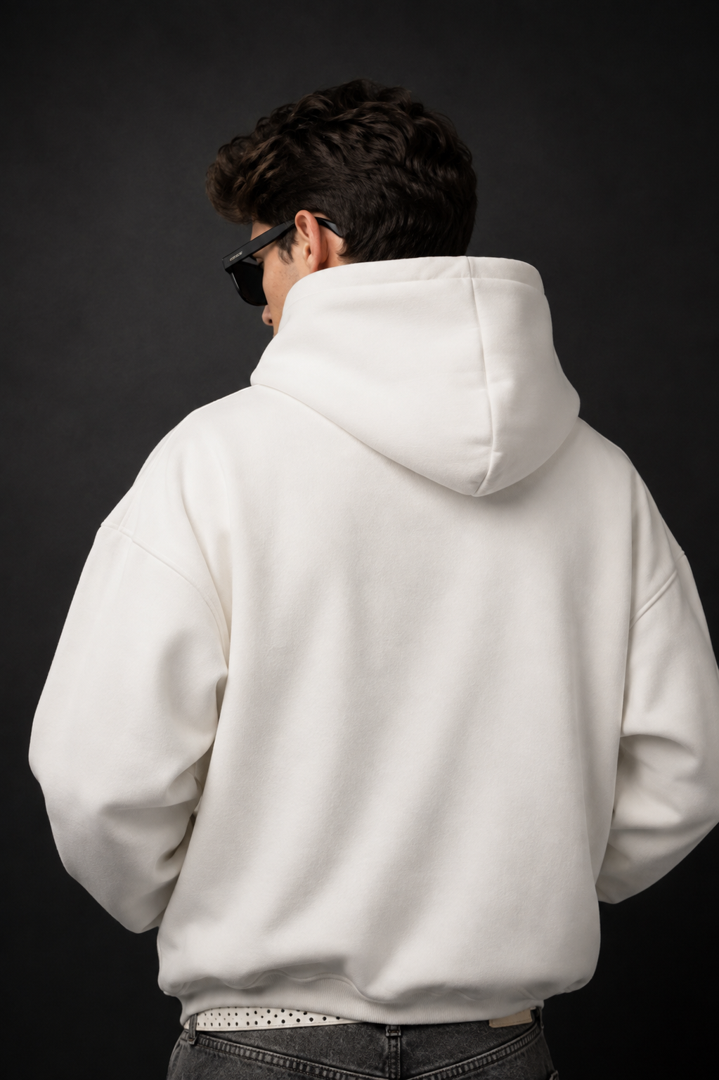 400 GSM UNISEX WHITE PREMIUM COTTON ZIP HOODIE