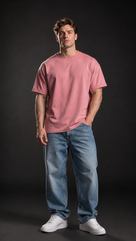 260 GSM UNISEX FLAMINGO COTTON OVERSIZED TSHIRT