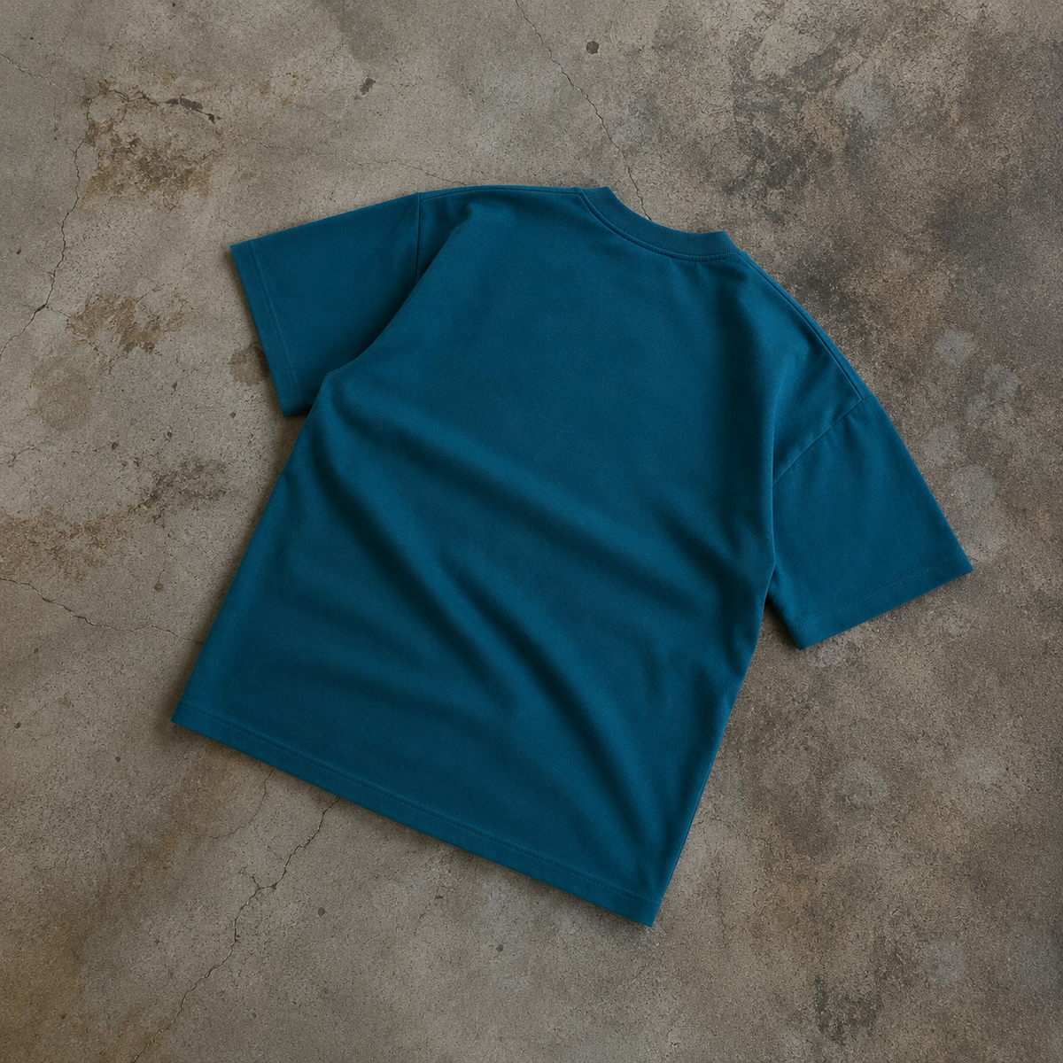 260 GSM UNISEX PETROL BLUE COTTON OVERSIZED TSHIRT